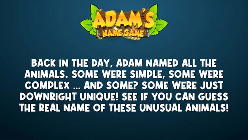 Adam's Name Game